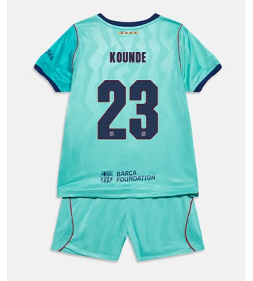 Barcelona Jules Kounde #23 Replika Tredje Tröja Barn 2026-27 Kortärmad (+ Korta byxor)